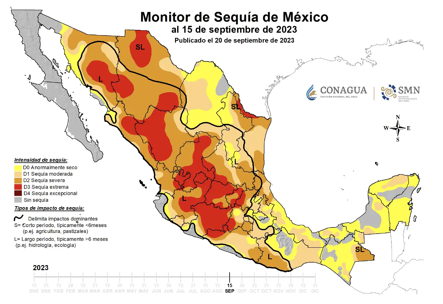 El país enfrenta una de sus peores sequías del siglo XXI, con 85 % del área afectada por algún grado de falta de agua